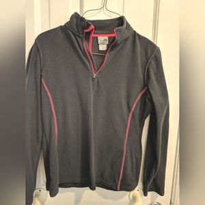 Champion Sweater Women's Fleece Size XS Extra Small Gray 1/4 quarter zip